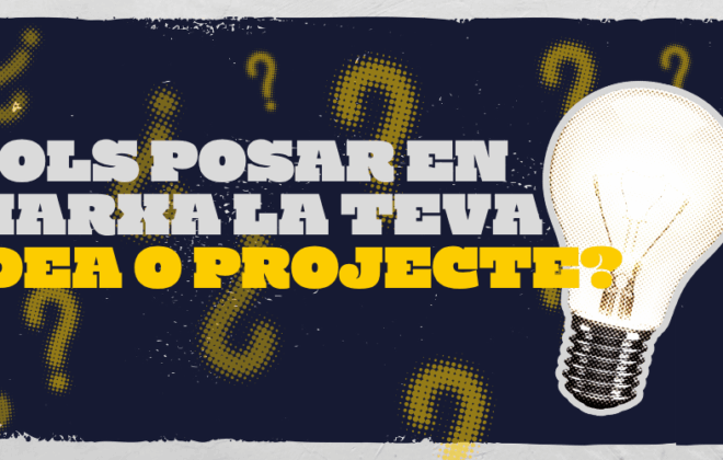 VOLS POSAR EN MARXA LA TEVA IDEA O PROJECTE?